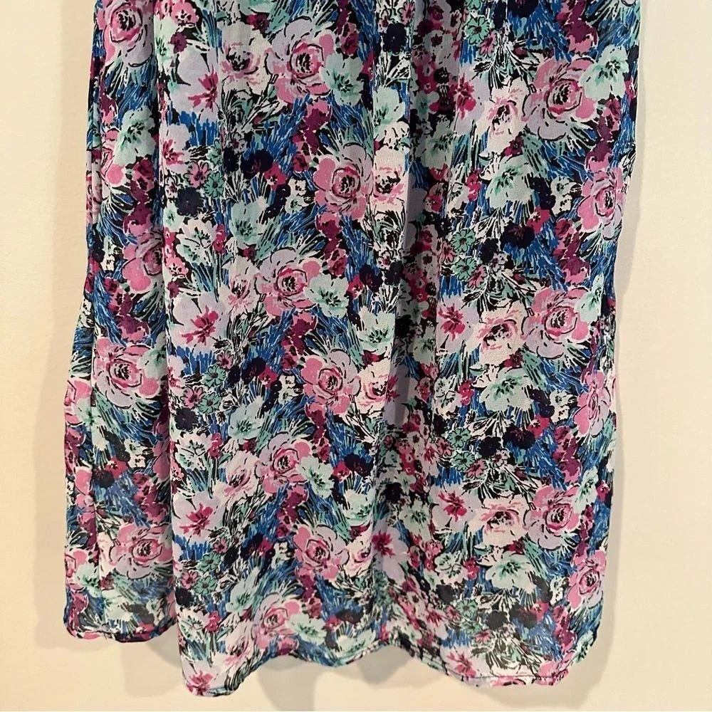 Speechless Floral Off The Shoulder Ruffle Mini Dress Womens XS Coquette Babydoll